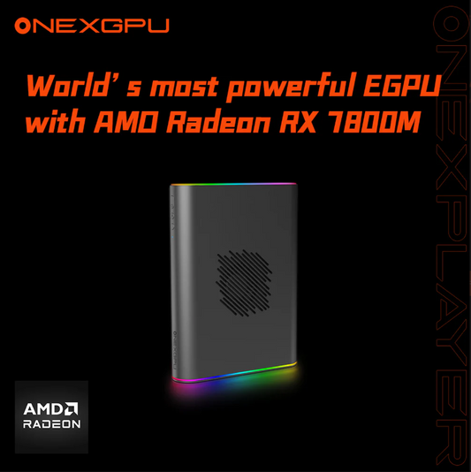 OneXPlayer ONEXGPU 2: Ultimate eGPU with AMD Radeon RX 7800M, best external graphics GPU for laptop Free Oculink Cable