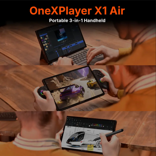 OneXPlayer X1 Air – Portable 3-in-1 Gaming & Creator PC with Expandable Mini SSD