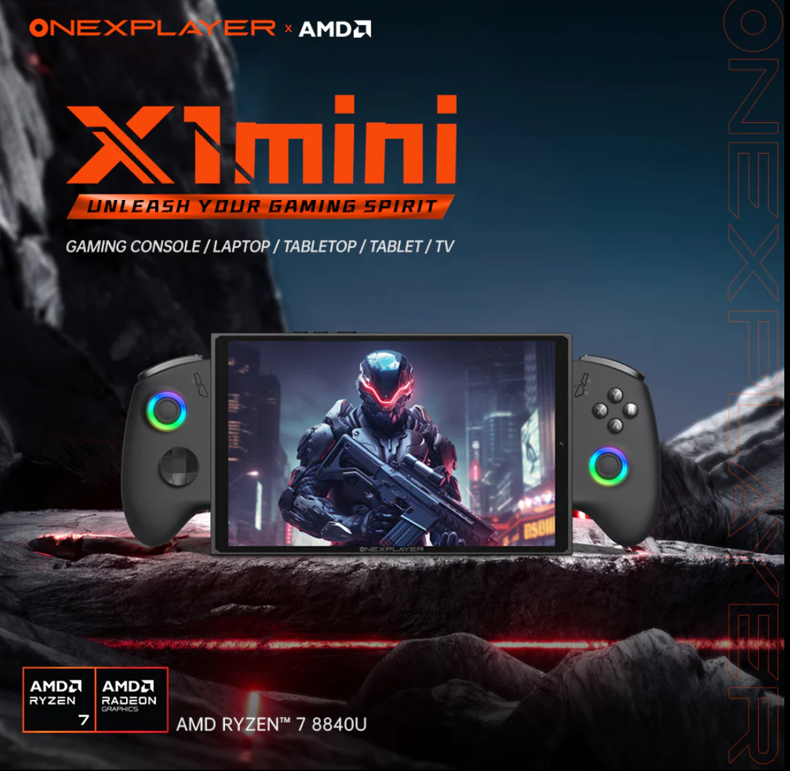 ONEXPLAYER X1 Mini 3-in-1 8.8" Screen Handheld Gaming Console PC