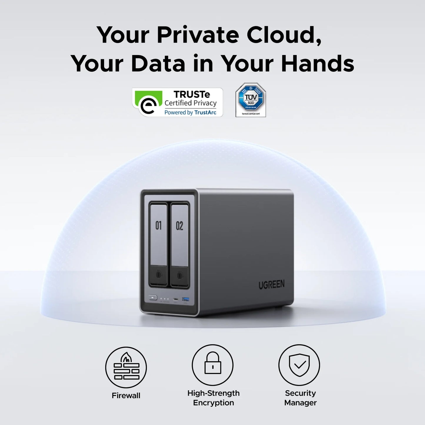 UGREEN NASync DXP2800 2-Bay NAS Enclosure