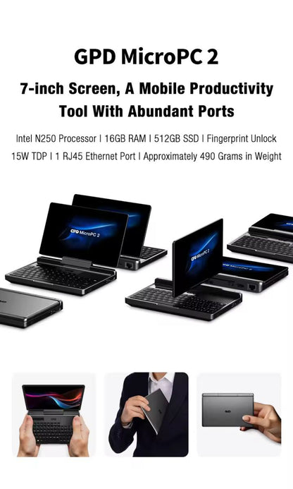 GPD MicroPC 2: Multi-Port Mobile Productivity Tool