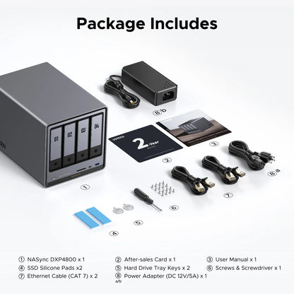 UGREEN NASync DXP4800 Plus 4-Bay NAS Enclosure