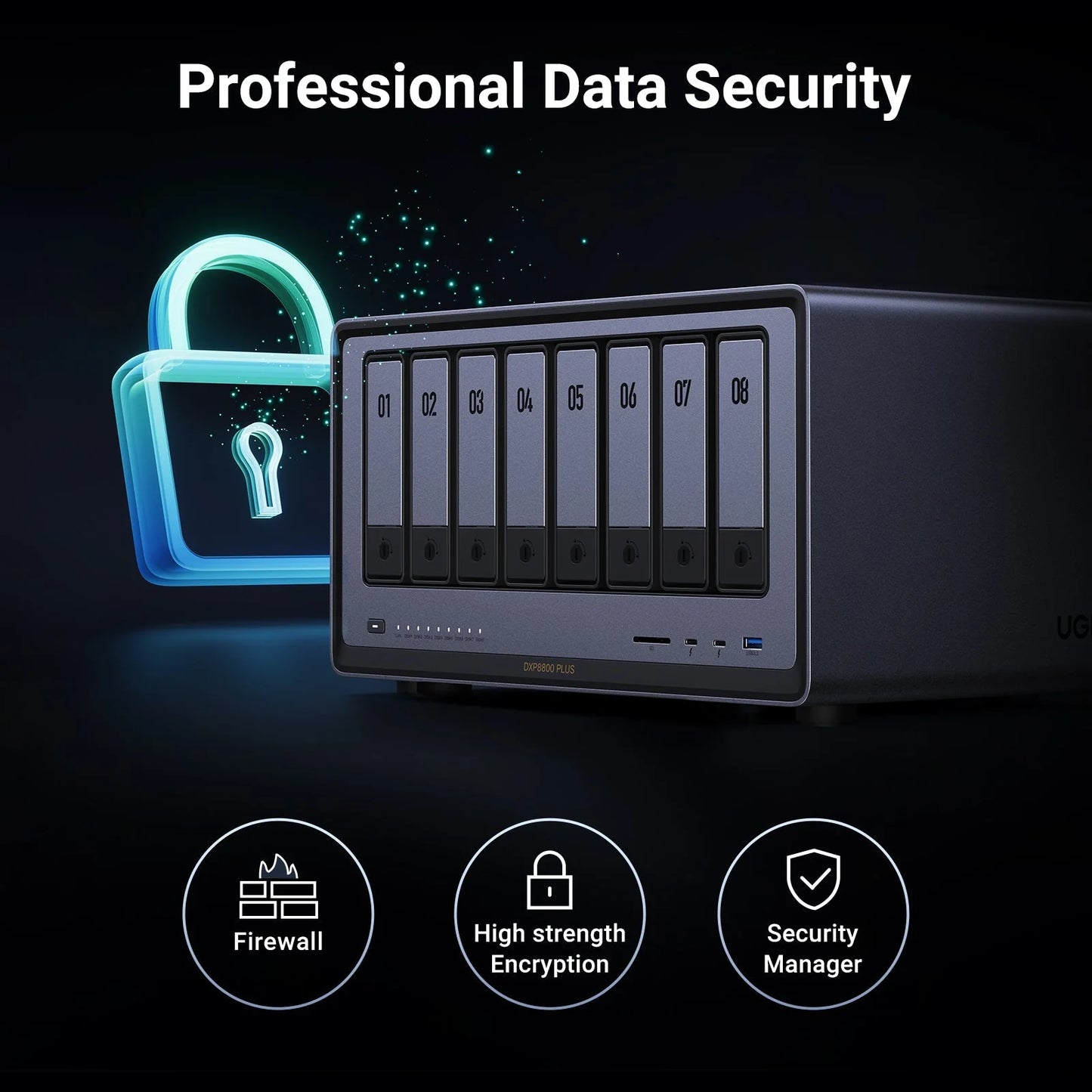 UGREEN NASync DXP8800 Plus 8-Bay NAS Enclosure